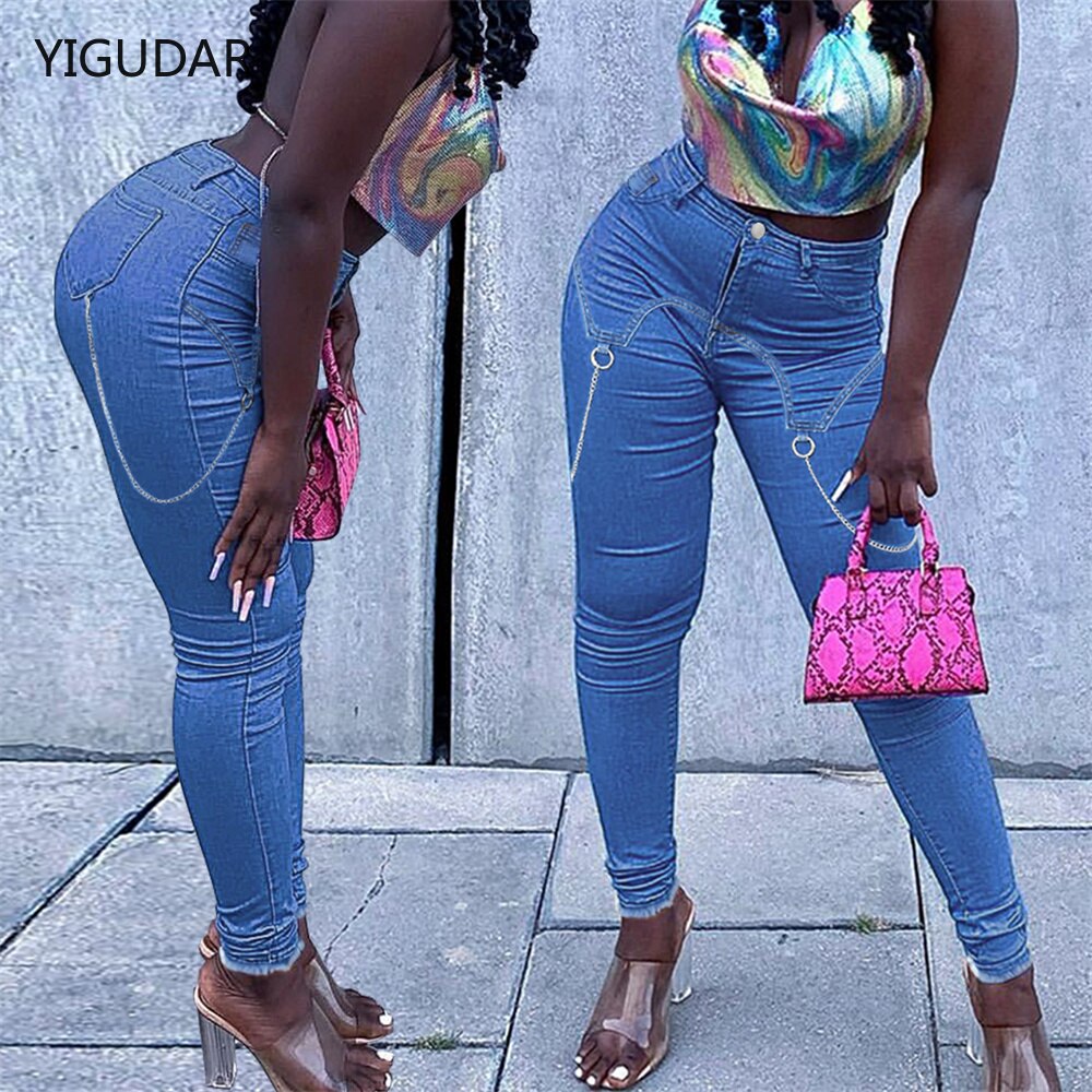 2022 New Ripped Jeans For Women Women New Ripped Trousers Stretch Pencil Pants Leggings Women Jean Casual Slim Ladie
